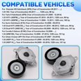 thumbnail image 3 of 16620-0Y010 Belt Tensioner Pulley for Yaris X Saloon Urban Cruiser 2007-2016, Charade, 3 of 5