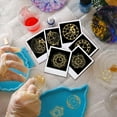 thumbnail image 6 of 9pcs Self Adhesive Golden Brass Stickers Clock Pattern Stickers Metal Stickers Orgonite Stickers Resin Supplies Sticker for Scrapbooking Phone & Water Bottle Decoration 1.6x1.6 inch, 6 of 9