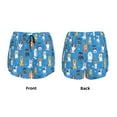 thumbnail image 3 of Balery Cute Dogs Pattern Women's Running Shorts with Liner 2 Pockets Elastic Workout Athletic Gym Yoga Shorts-Small, 3 of 7