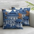 thumbnail image 3 of Nawypu  Throw Pillow Covers Blue and White Chinoiserie Porcelain Inspiration Gorgeous Fashion Home Sofa Cushion Cover Throw Pillowcase Gift for Couch Indoor Bed, 3 of 5