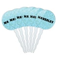 thumbnail image 1 of Waverley Cupcake Picks Toppers - Set of 6 - Blue Speckles, 1 of 1