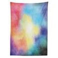 thumbnail image 3 of Ambesonne Colorful Tablecloth Rectangular Table Cover, Watercolor Star Galaxy, 52"x70", Multicolor, 3 of 4