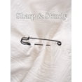 thumbnail image 3 of Bleiou 50 Pcs Large Safety Pins 4" Heavy Duty Extra Large Safety Pins, Black, 3 of 7