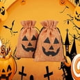 thumbnail image 5 of Paquete de 12 bolsas de arpillera de Halloween, bolsas de arpillera con cordones para suministros de fiesta de Halloween para niños. TUNC Sencillez, 5 of 5