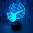 thumbnail image 5 of YSITIANNA Volleyball Player Pattern, 3D Illusion Lamp, 3D Night Light 3D LED Novelty Birthday Holiday Light Gift Touch Remote Control Toy STNL#077, 5 of 8