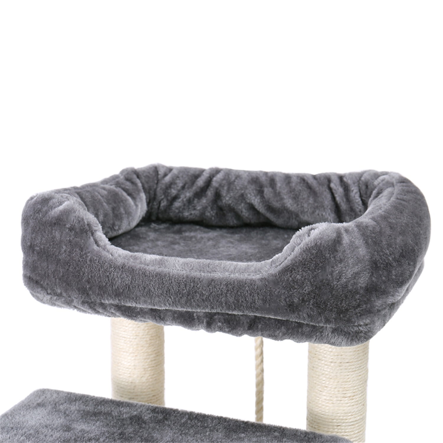 Pefilos 54" Cat Tree Tower for Big Cats, Cat Tree House Furniture with Hammock, Indoor Cat Condo for Adult Cats, Beige Pefilos 54" Cat Tree Tower for Big Cats, Cat Tree House Furniture with Hammock, Indoor Cat Condo for Adult Cats, Beige