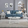 thumbnail image 2 of Roundhill Furniture Modern Harmony 3-Piece Wood Oval Coffee Table Set, 2 of 16