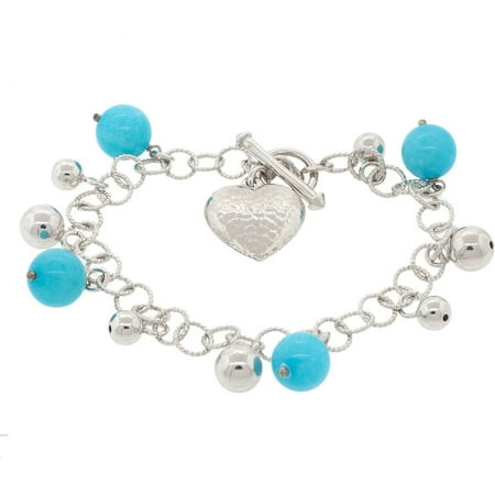 Pori Jewelers Turquoise Agate Sterling Silver Bracelet