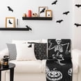 thumbnail image 5 of Halloween Fuzzy Flannel Blanket Dancing Skeleton Throw Blanket Black Soft Blanket for Farmhouse Home Chair Sofa Couch Bed Black Black, 5 of 7