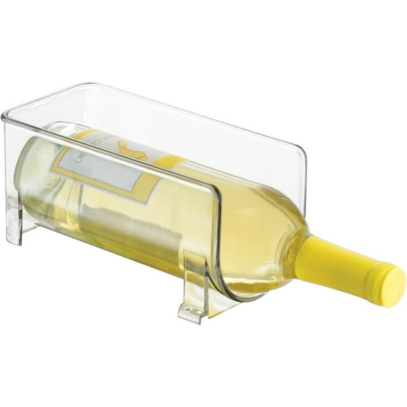 iDesign Stackable Bottle Holder for Water or Wine Bottles– Clear