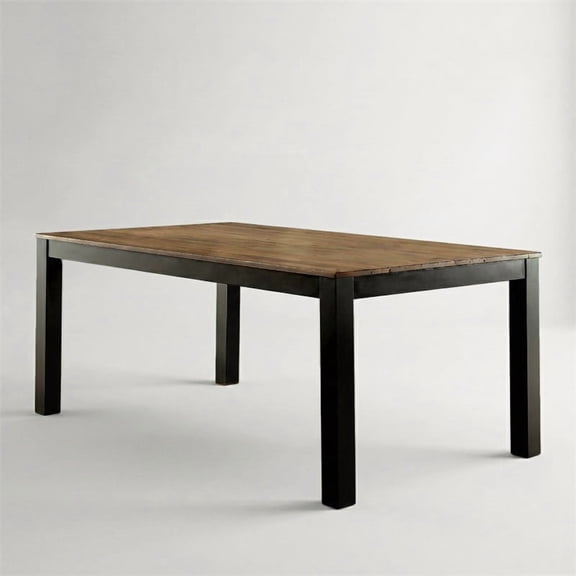 Furniture of America Landon Contemporary Wood Dining Table in Black
