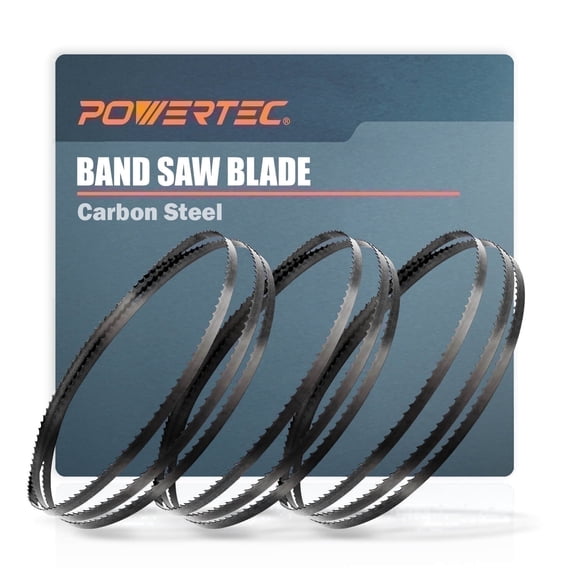 POWERTEC 3PK 59-1/2 Inch Bandsaw Blades Assoertment for Woodworking, Band Saw Blades for Sears Craftsman, B&D, Ryobi, Delta and Skil 9" Band Saw (13604)