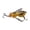 Gold1, variant on Bionic Wasp Topwater Lure 1.89 Inch, Floating Hard Artificial Bait with Ultra-Sharp Carbon Steel Treble Hooks for Freshwater Saltwater Bass Pike Walleye, Fishing, Red