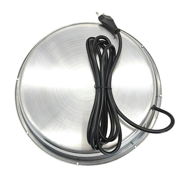 HIBIBUD Outdoor Heated Chicken Waterer, Plastic & Stainless Steel, Auto Temperature Control, 6L Capacity
