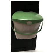 Redmon 1.9 Gal Kitchen Compost Bin, Odor Control Lid for Food Scraps, Beige/Green