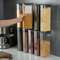 thumbnail image 5 of Airtight Cereal Storage Container, Clear Kitchen Food Organizer, With Lid, Leak Proof, Spill Proof, Stackable, For Grain/Flour/Rice/Nut/Snacks, Pantry Organization, Microwave/Refrigerator Safe, 5 of 9