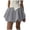 Grey, variant on Women's Casual Solid Color Ruffle Skirt | Flirty Short Skater Skirt for Ladies Skirts for Men M