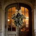 thumbnail image 5 of 24" Artificial Olive Branch Teardrop Swag â Realistic Greenery Wreath for Front Door, Wall, Home & Year-Round Decor â Farmhouse Rustic Floral Accent for Indoor Outdoor, 5 of 5