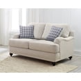 thumbnail image 2 of Glenn Upholstered English Arm Loveseat Light Grey, 2 of 7