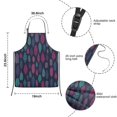 thumbnail image 3 of Multicolor Feather Pattern Kids Aprons for Girls and Boys,Adjustable Neck Strap Toddler Aprons for Kids Cooking Baking, 3 of 6