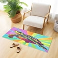 thumbnail image 6 of Haosy Colorful Turtle Bathroom Rugs Non Slip Absorbent Soft Plush Quick Dry Bath Mat, 39"x20", 6 of 8