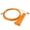 orange, variant on Plastic Handle Wire Rope Skipping Adult Sports Fitness Equipment Racing Rope Skipping - orange