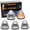 Clear Lens with Amber LED Lights, variant on Black-Out Smoked Lens Amber Yellow Full LED Cab Roof Marker Lamps Replacement For Ford 1999-2016 F250 F350 F450, Also Universal Fit For Other Trucks