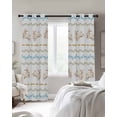 thumbnail image 3 of Easter Bunny Blackout Curtains 84 Inches Long, Blue Floral Daisy Spring Decor Thermal Insulated Black Out Curtains, Darkening Window Curtain Drapes for Bedroom Living Room 52"x84" 2 Panels, 3 of 9