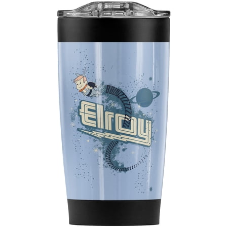 The Jetsons/Buz Elroy Stainless Steel Tumbler 20 oz Coffee Travel Mug/Cup Vacuum Insulated & Double Wall with Leakproof Sliding Lid | Great for Hot Drinks and Cold Beverages