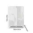 thumbnail image 2 of HengDidi Zippered Transparent Garment Rack Protector Cover - Heavy Duty Dust Resistant Storage Solution with Full Length Zipper for Clothing Organization, 2 of 7