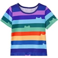 thumbnail image 4 of Caqnni Toddler Baby Girl Clothes Summer Girls Outfits, Short Sleeve Top+Shorts Cute Baby Clothing 1-5T 2Pcs Summer Playwear Beach Outfits 3-4 Years,Green, 4 of 5