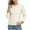 Beige#jackets for women puffer, variant on Plus Size Women Puffer Jacket Collarless Button Up Lightweight Coats Long Sleeve Quilted Comfort Outerwear with Pockets Blue,XXXL