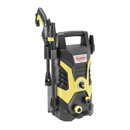 Realm BY02-BCON, Electric Pressure Washer, 2000 PSI, 1.75 GPM, 13 Amp with Spray Gun,Adjustable Nozzle,Detergent Bottle, Yellow