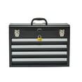 thumbnail image 1 of KFFKFF Metal Tool Box, 20.5-inch, Portable Metal Tool Box with 4 Drawers, Small Tool Chest with EVA Liners, 1 of 9