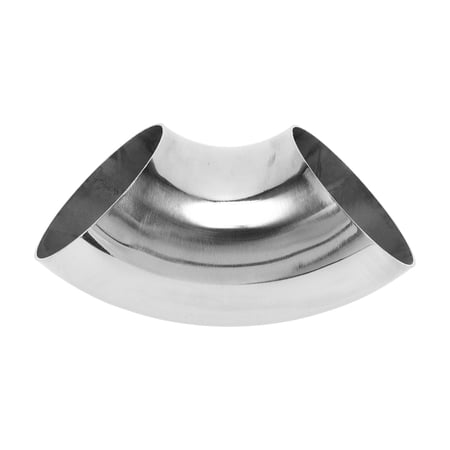 Unique Bargains 90 Degree Mandrel Bend Elbow Car Modified Exhaust Pipe Tubing Piping 2.75 " inch OD Thickness 1.2mm/18GA 70x175x1.2mm 201 Stainless Steel Silver Tone