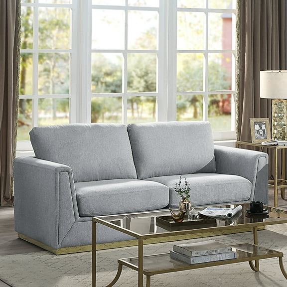 ACME Valin Sofa, Gray Linen