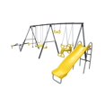 thumbnail image 3 of XDP Recreation Rising Sun Kids Metal Outdoor Playground Swing Set + Anchor Kit, 3 of 11