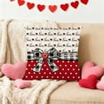 thumbnail image 2 of Boovnll Valentines Pillow Covers 18x18", Heart Printing Valentines Day Pillow Covers for Home Living Room Bedroom Sofa Couch Party Decor, Valentines Day Decorations, 2 of 7