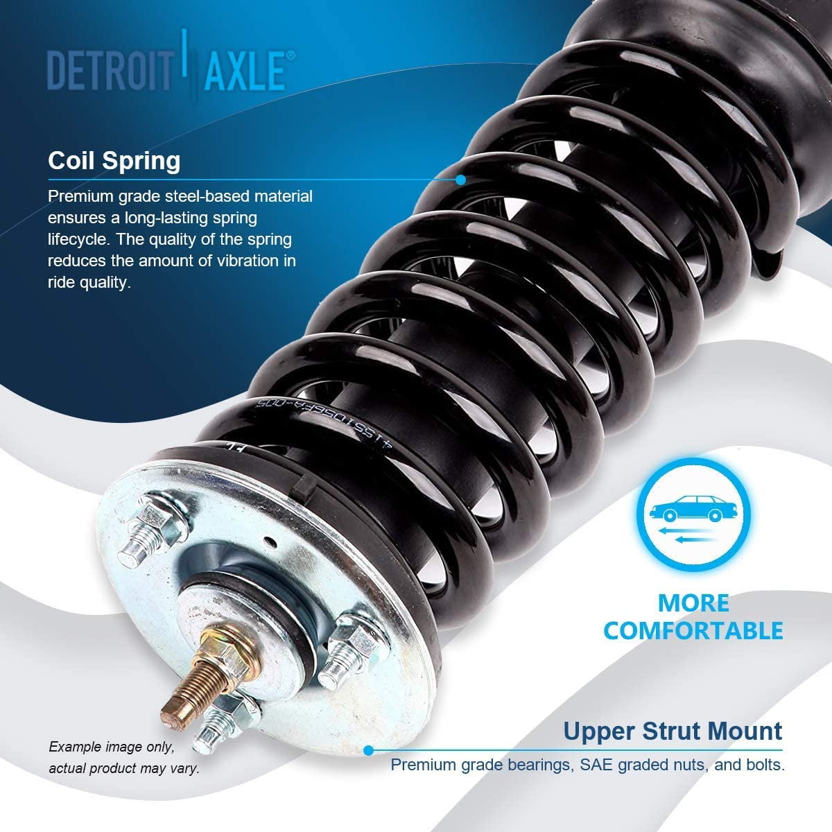 Detroit Axle - 8pc Struts Shocks kit for 2005-2012 Nissan Pathfinder Complete 2 Front Struts w/Coil Spring 2 Rear Shock Absorbers 4 Sway Bars 2006 2007 2008 2009 2010 2011 Replacement