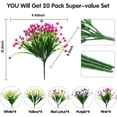 thumbnail image 5 of 20 Bundles&nbsp;Artificial Fake Flowers,&nbsp;UV&nbsp;Resistant&nbsp;Faux&nbsp;Flowers Arrangement, Fake&nbsp;Plants Greenery Shrubs&nbsp;for&nbsp;Indoor&nbsp;Outdoors, Window Box Farmhouse (5 Colors), 5 of 5