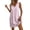 Pink, variant on zbxnLI Womens Striped Dress V Neck Sleeveless Mini Dresses with Pockets Summer Vacation Casual Loose Sundress