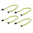 thumbnail image 1 of 4Pcs 50CM 3.0 III SATA3 7Pin Data Cable Right Angle 6Gb/S SSD Cables HDD Hard Disk Data Cord(Green),4 x SATA3 7pin Data Cable,Green, 1 of 8