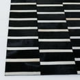 thumbnail image 3 of SAFAVIEH Studio Leather Elvin Striped Area Rug, Black/Beige, 8' x 10', 3 of 11