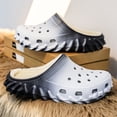 thumbnail image 5 of Fleece Lined Fashion Color Blocking Mens Slippers Lightweight Slip On Hollow Out Clogs Breathable Non Slip Winter Shoes Black Size 11-11.5, 5 of 7