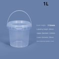thumbnail image 5 of Useful Food Buckets Clear With Lid Sealing Packaging Case Cereal Dessert Canister Plastic Bucket Container Storage Pail 2000ML, 5 of 8