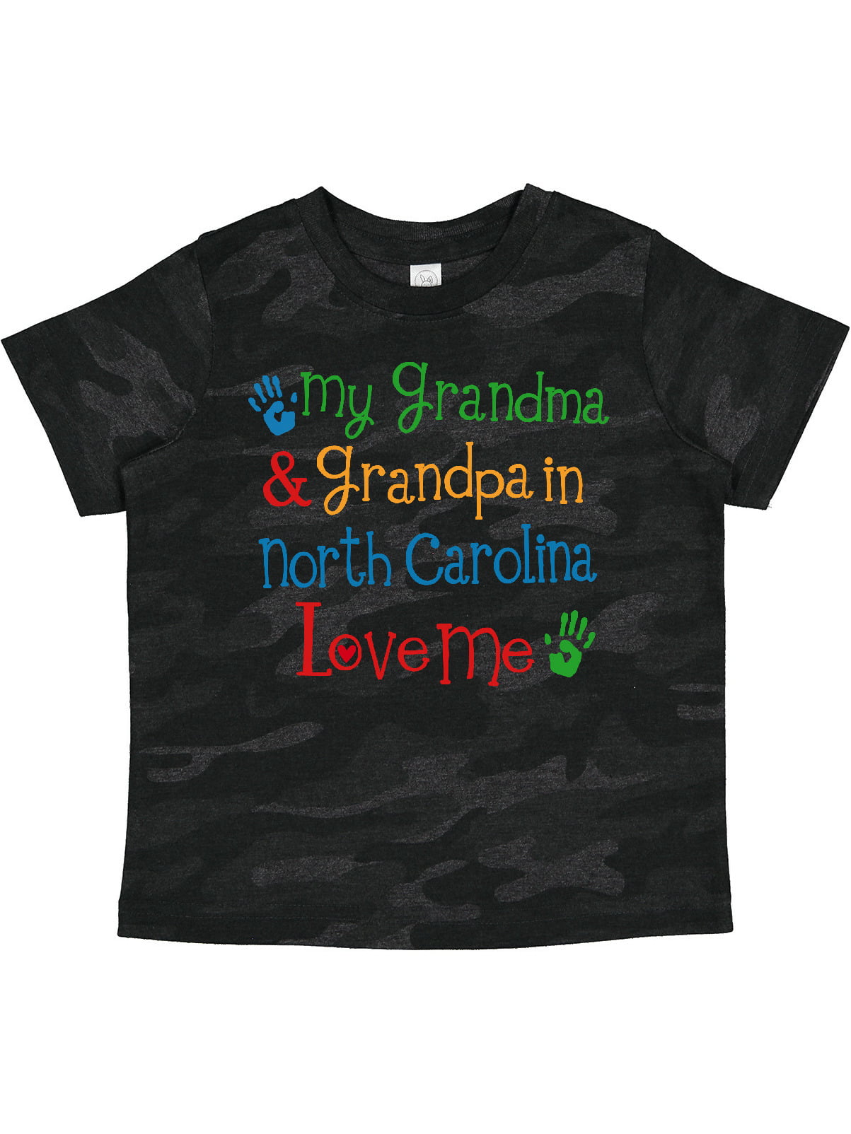 My Grandma in North Carolina Loves Me Toddler/Kids Short Sleeve T-Shirt 
