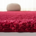 thumbnail image 5 of SAFAVIEH August Carlene Solid Plush Shag Area Rug, Red, 9' x 9' Square, 5 of 8
