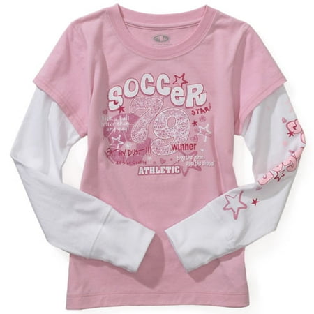Girls' Layered Soccer Tee Shirt