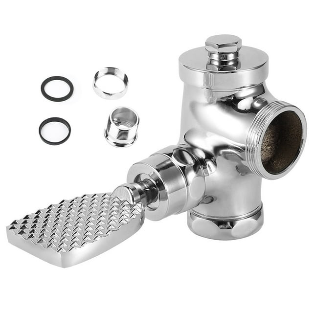 Accesorios de baño G1in, válvula de inodoro accionada por pedal con descarga retardada y tipo de presión que ahorra agua de manera eficiente