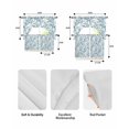 thumbnail image 5 of Teal Spring Floral Swag Curtains for Living Room/Bedroom Windows, Elegant Pastoral Flowers Kitchen Curtains and Valances Set 36 Inch Length, Light Filtering Swags Valance Curtain Panels, 5 of 5